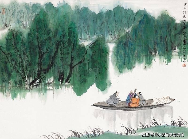 一首词一份情,欧阳修对颍州西湖的热爱,全都融汇在《采桑子》中_湖面