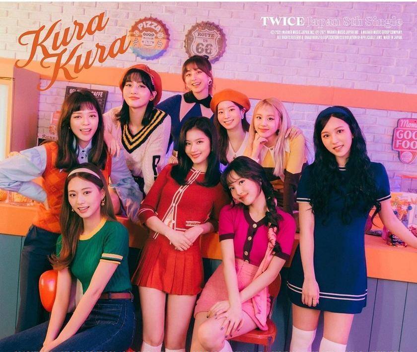 Twice 全体换穿 微透视 晒性感 子瑜站c位超长美腿直接霸屏 紫色