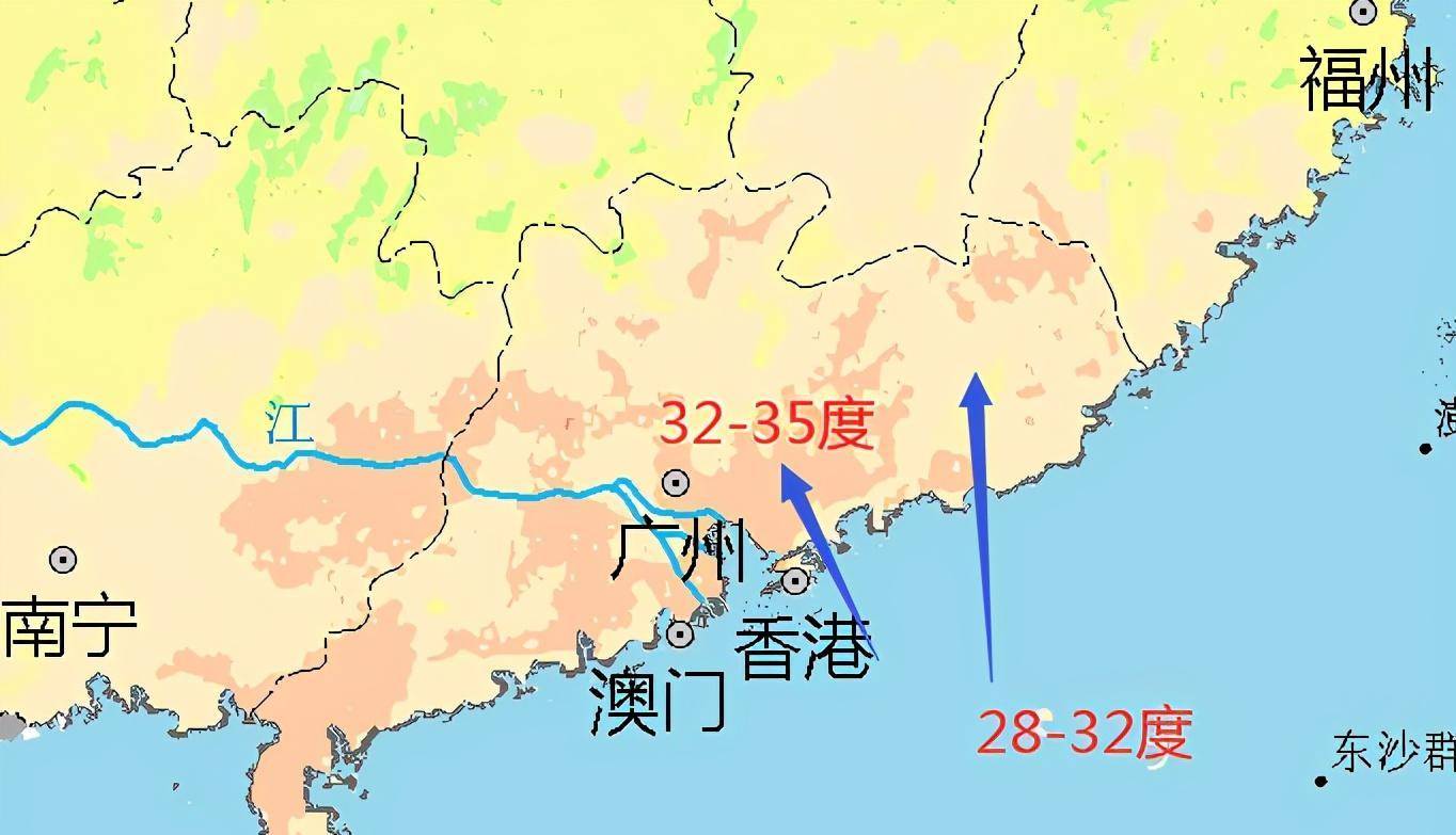 广东 新一轮气温 大转变 广东下列区域的气温将升至39 C 地区
