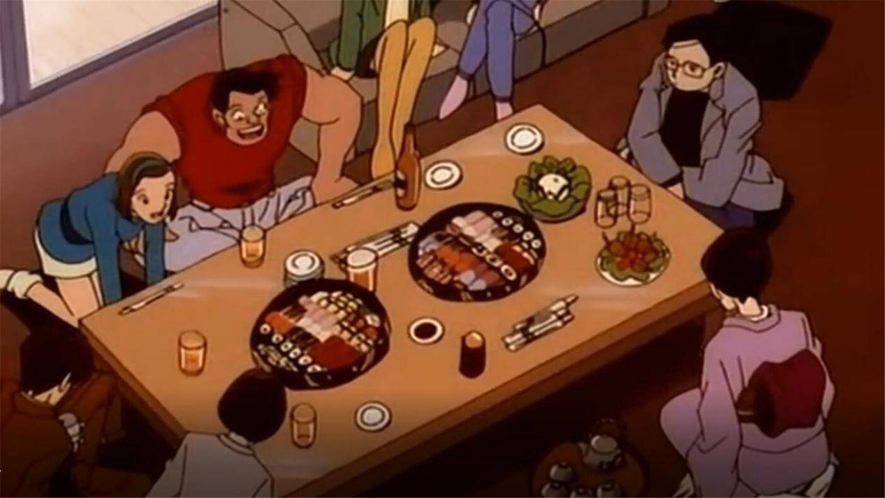 来到吉川家里参加情人节派对, 而柯南因为吃醋也悄悄跟着来到了派对