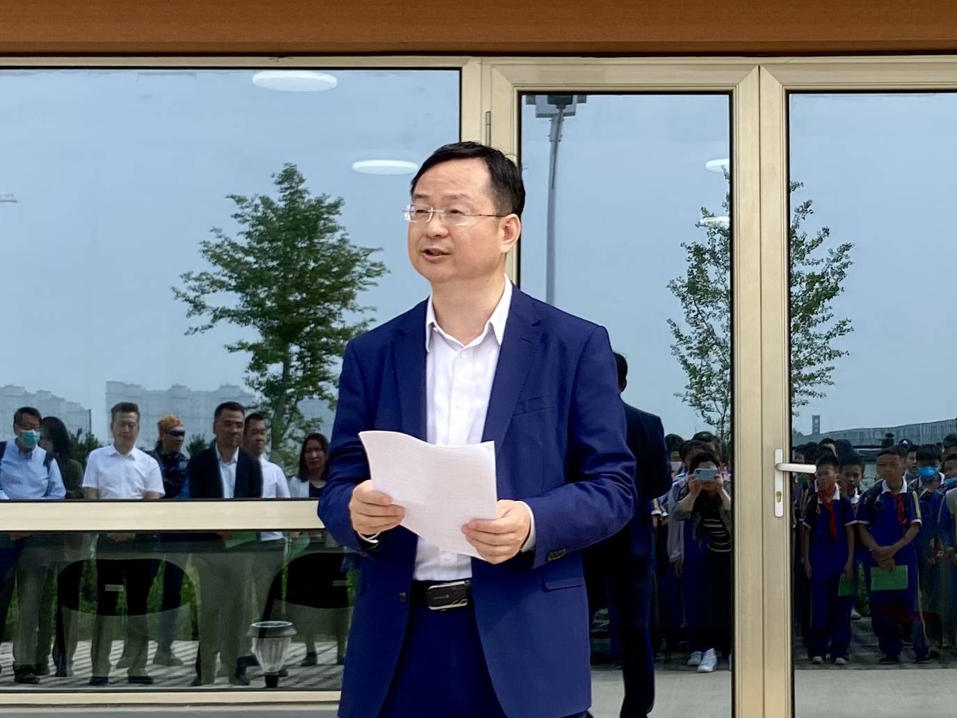 开营仪式上,北京广阳博海医院副总经理王冲先生首先代表院长张海滨