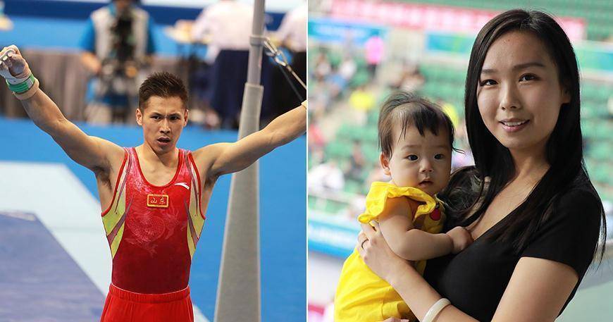 原创体操冠军张成龙家境普通却被富婆倒追两人抱着女儿参加婚礼