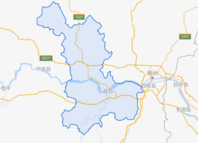 梧州藤县地理位置图片
