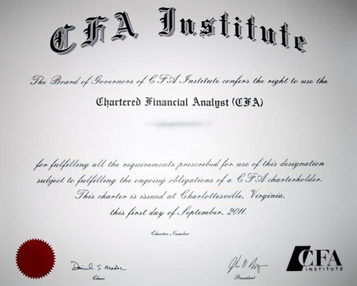 cfa(特需金融分析師)