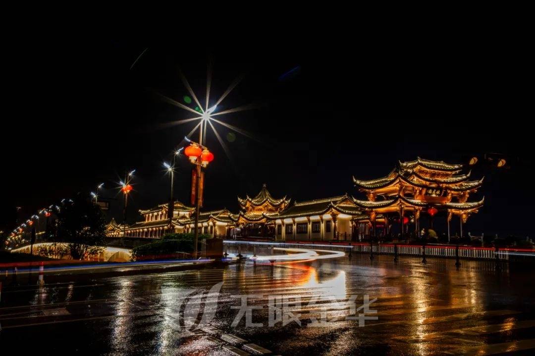 佛堂古镇夜景图片