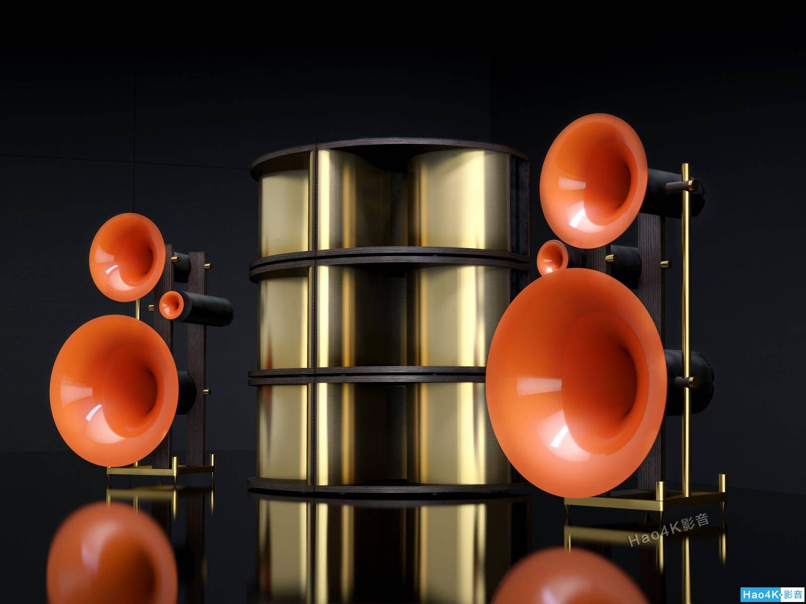 喇叭花acoustic trio luxury edition 26号角音箱:全球限量26对,顶级