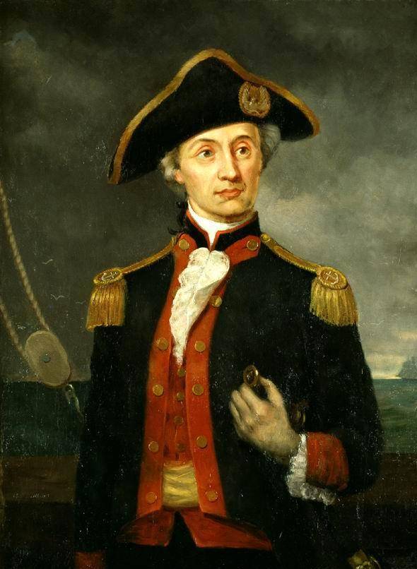 约翰·保罗·琼斯画像琼斯原名叫做博恩·约翰·保尔,出生于苏格兰的