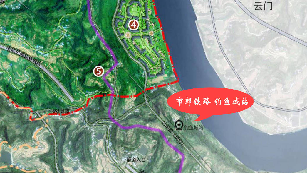 合川涪江四桥片区规划图片