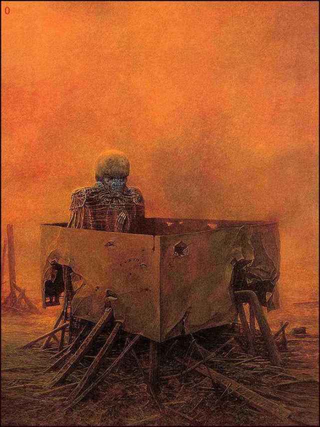 波兰画家遇车祸大难不死,醒来后画出死后的世界_死亡之后