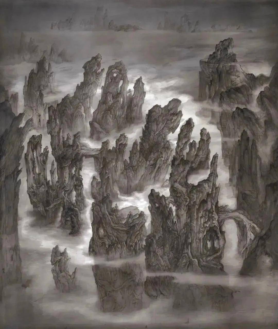 央美2021届中国画学院本科生毕业展丹青水墨和现代的巧妙融合