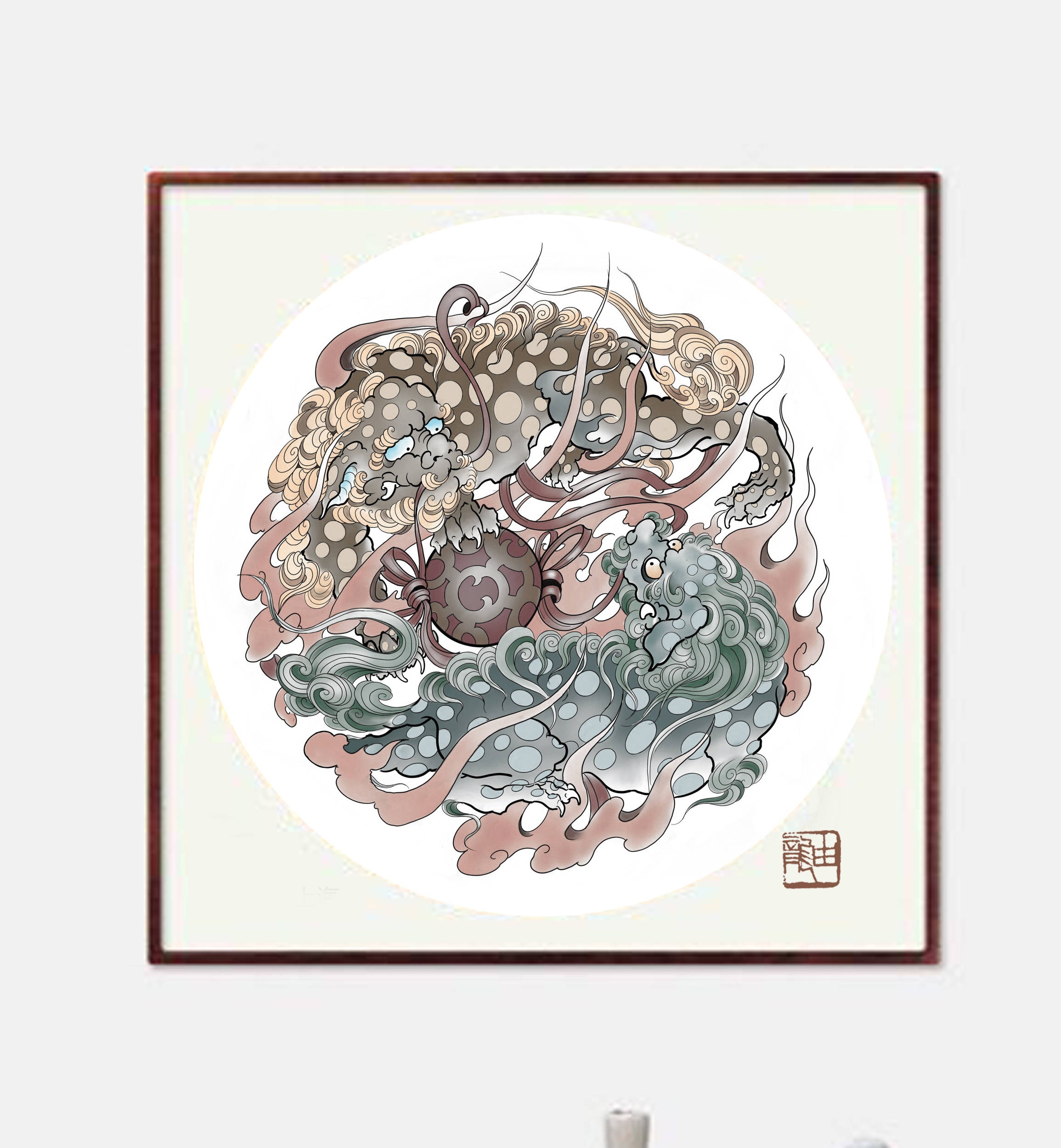 中国现代画龙名家——由龙老师_作品