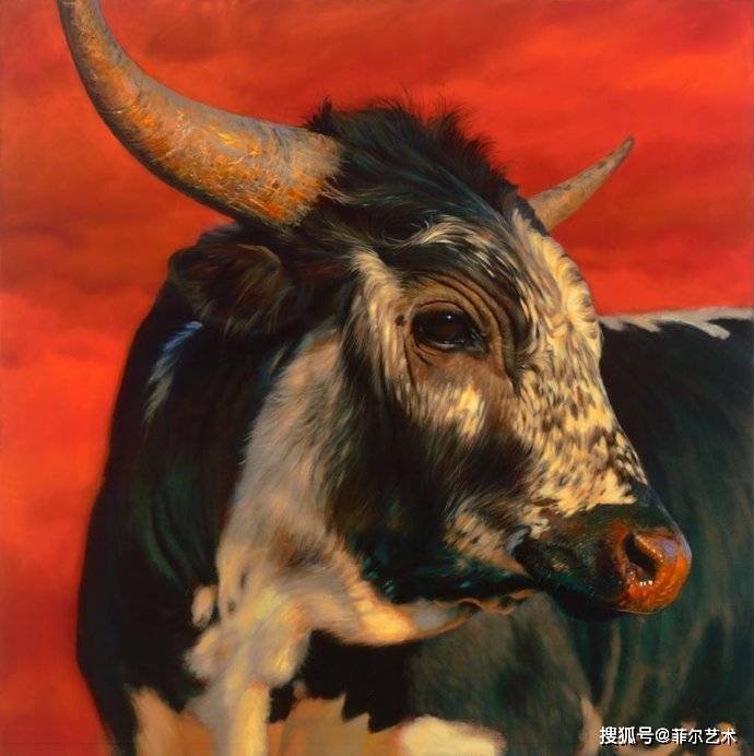 肉質画【牛】油彩画 油画牛素材-油画牛图片-油画牛设计模板-昵图网