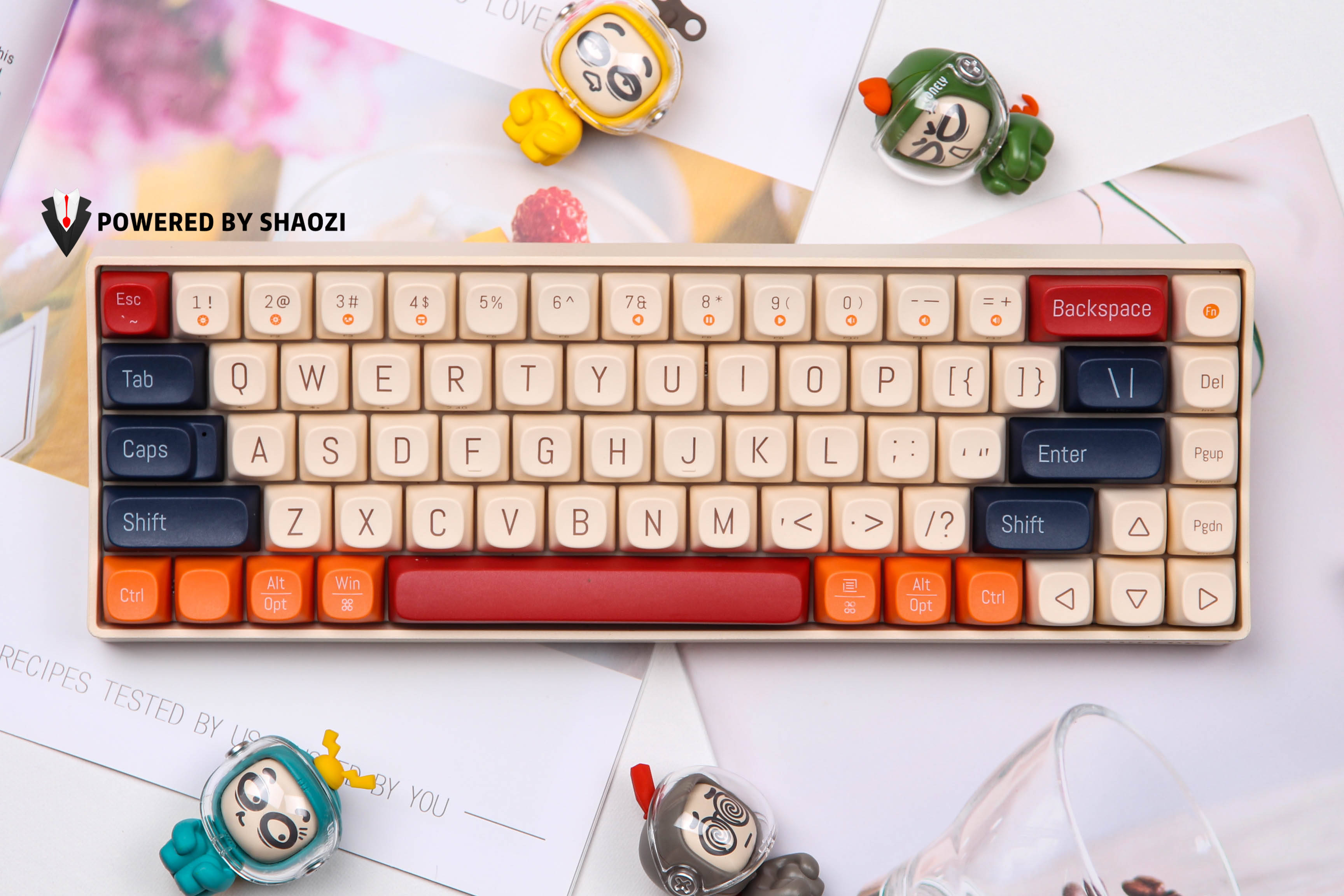 原创秀色可餐的洛斐小翘蓝牙机械键盘将diy进行到极致