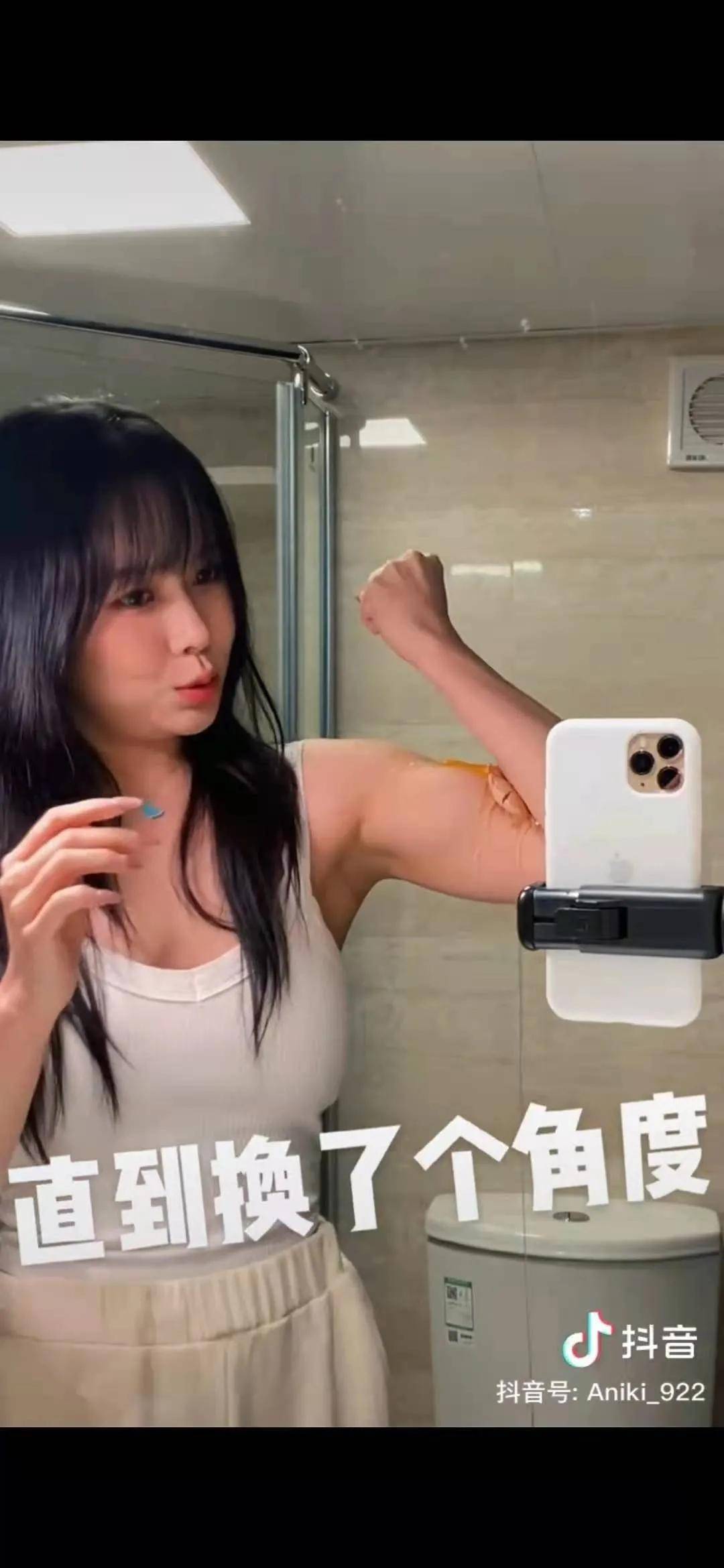 原创拳击女孩的肱二头肌我硬是看愣了