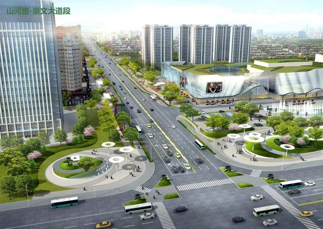 打造城市锦带路济宁高新区高新大道提升工程项目全速推进中