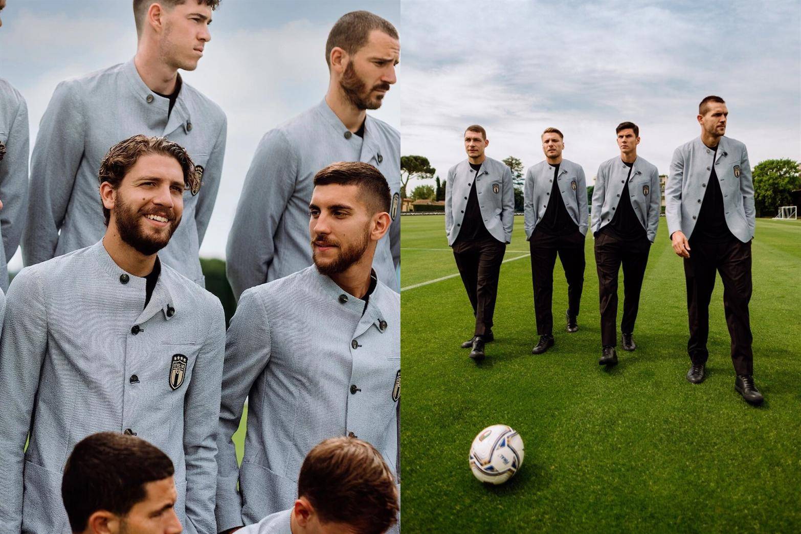 原创意大利国家队被嘲颜值创新低,昔日全员模特身材,如今都变大胡子