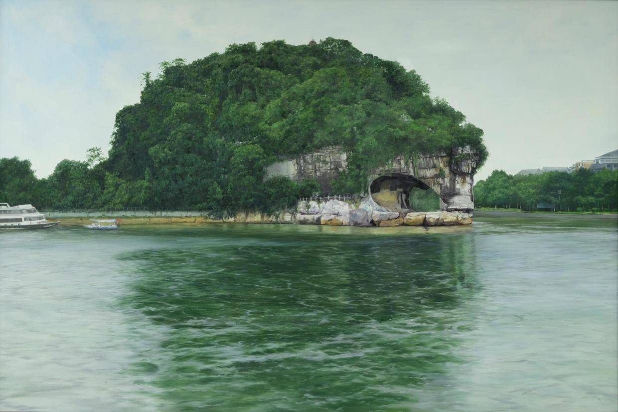 《象鼻山》130x195cm 布面油画 2021画·展·留·影