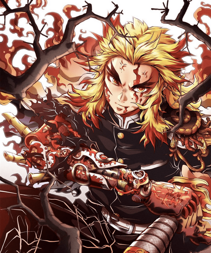 炼狱杏寿郎是鬼杀队中的炎柱,性格豪爽有风范,喜欢照顾人,其食量不输