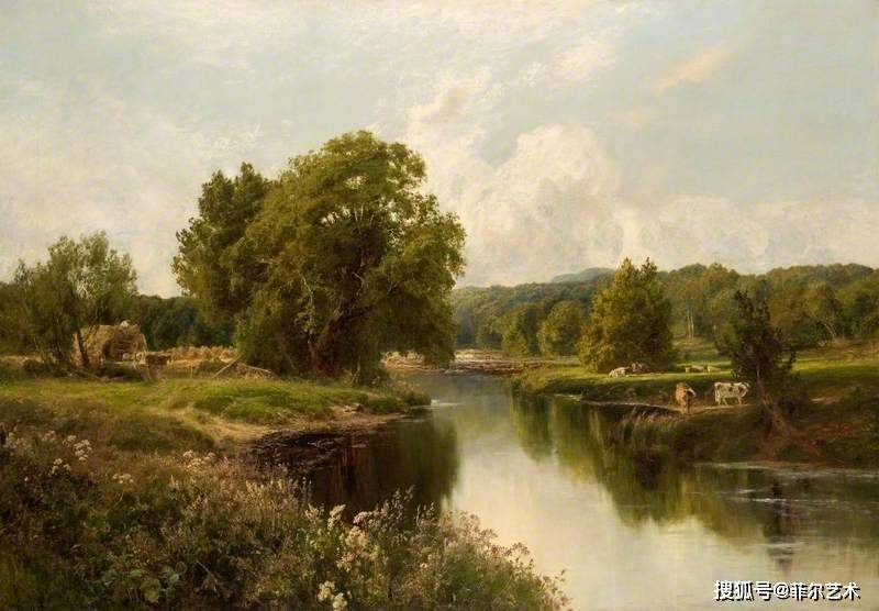 英国画家johnclaytonadams风景油画作品欣赏下