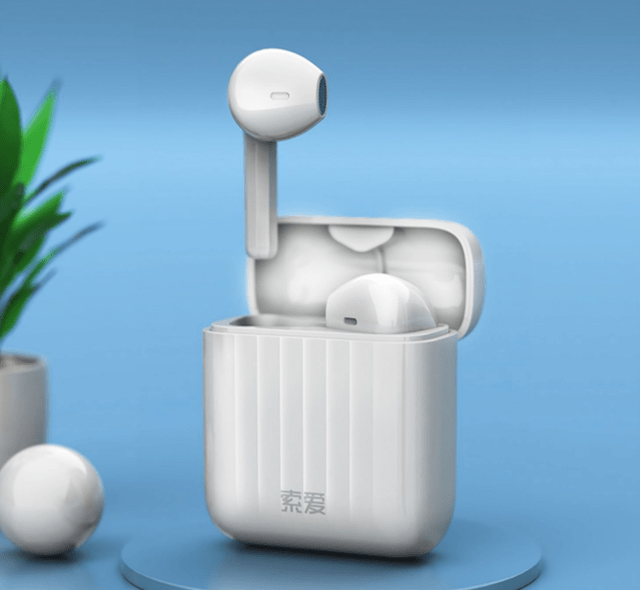 鹅卵石般轻便舒适索爱t29真无线蓝牙耳机