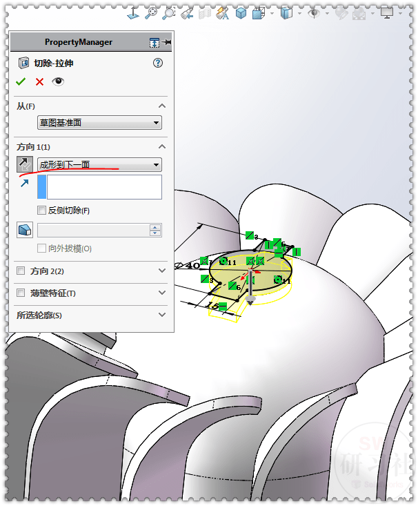 用solidworks畫的風機葉輪練習題