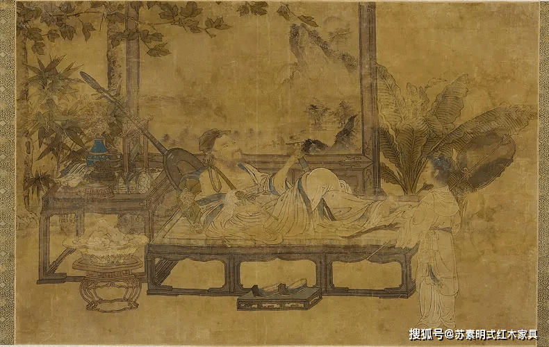中国真正的风雅,古画中的榻、桌、椅、凳!_家具