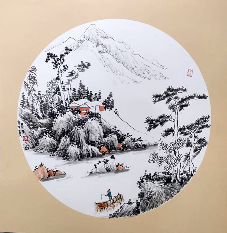 画家慧子使传统的山水画焕发出时代的光彩