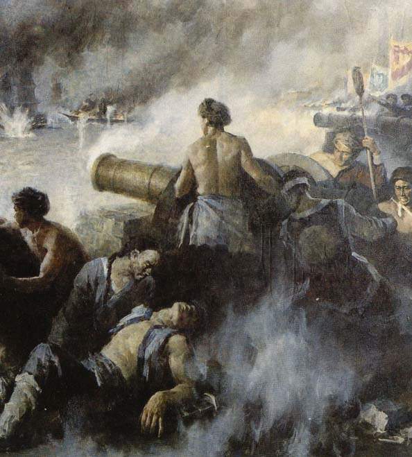 第二次鸦片战争油画图片