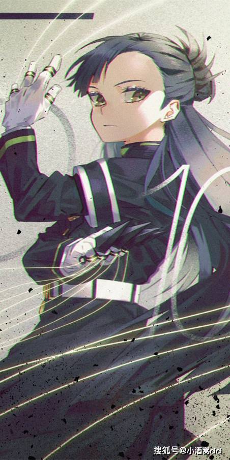 终结的炽天使雪见时雨动漫全面屏壁纸冰山形态的冷美人