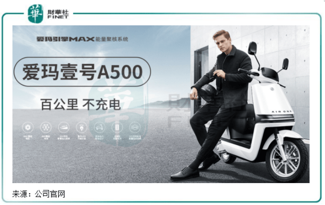 同月,号称"百公里不充电"的新产品爱玛a500上市,其搭配了自主