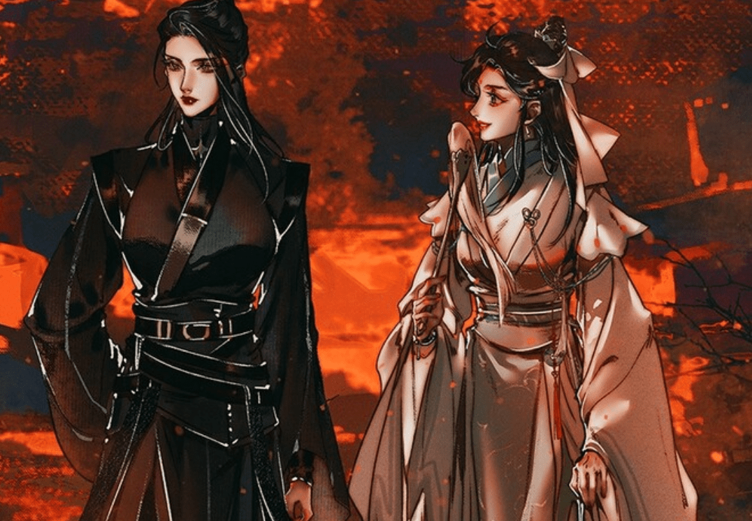 原创天官半月国篇完结谢怜给花城扎高马尾怜怜摸骆驼若邪生气了