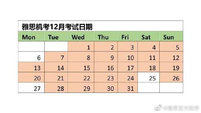 雅思機考報名時間延長1012月考試日期發佈