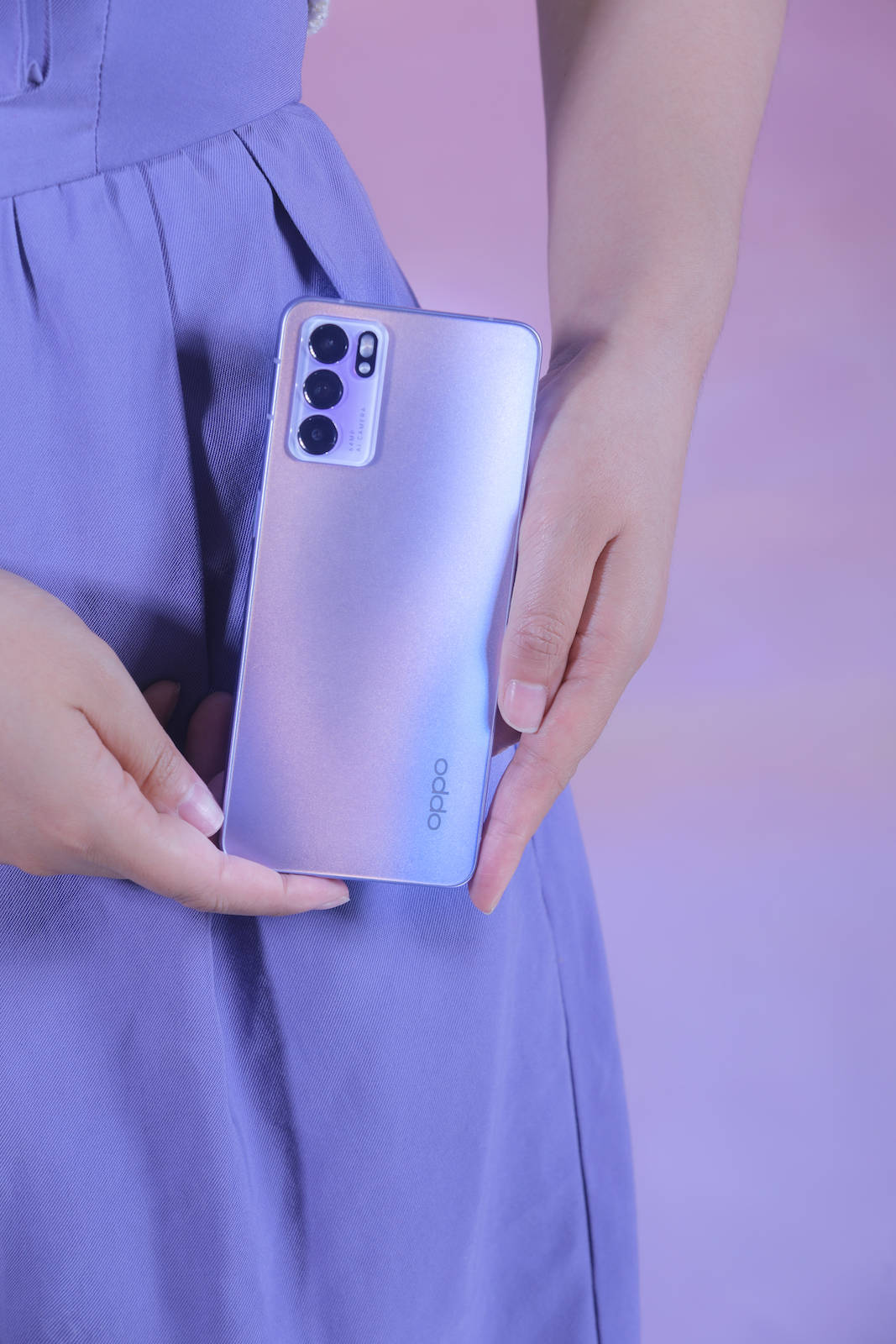 解锁绝绝紫配色 oppo reno6星黛紫不要太惊艳_手机