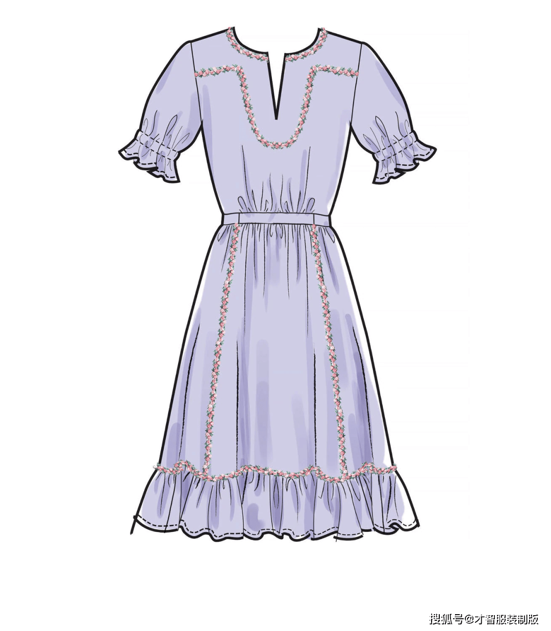 服装|16款连衣裙的设计款式图