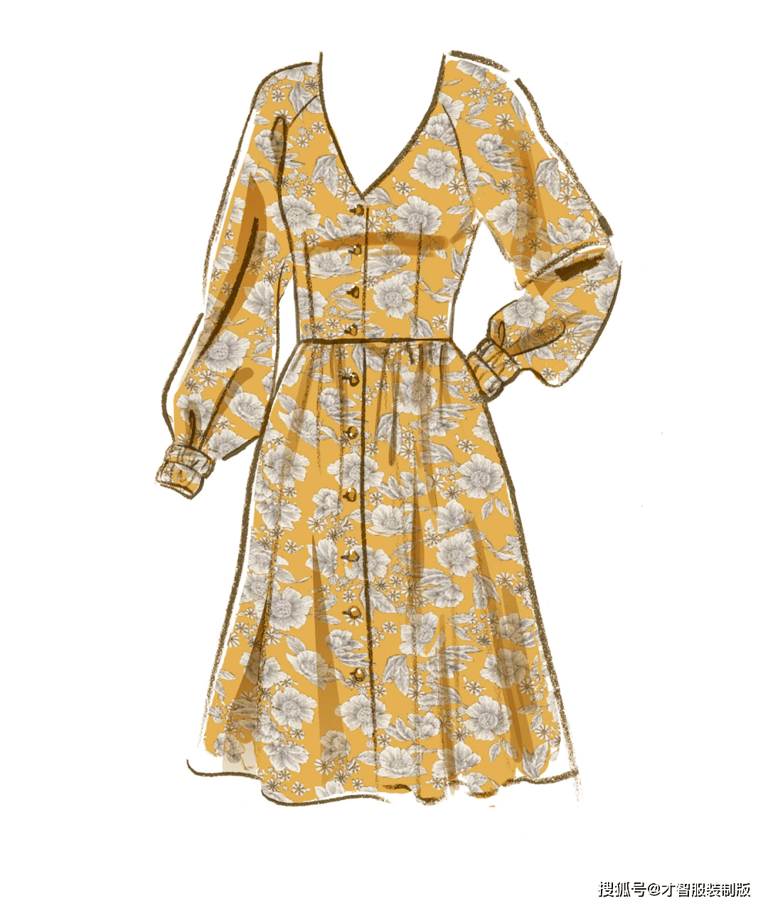 服装|16款连衣裙的设计款式图