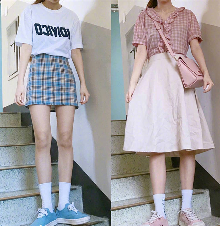青春|青春不打烊！这18套初夏少女短裙穿搭，将甜美进行到底