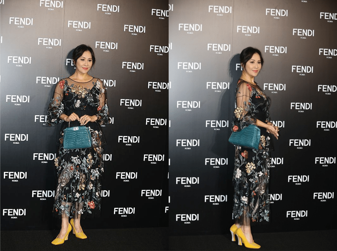 黑色|刘嘉玲真是个俏老太,这么大岁数穿花衣也没压力,虽浮夸但挺抢镜