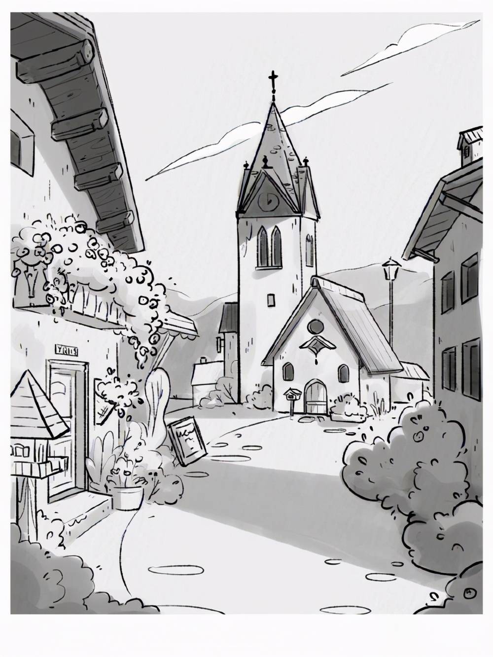 原画场景手稿揭秘快来看看吧