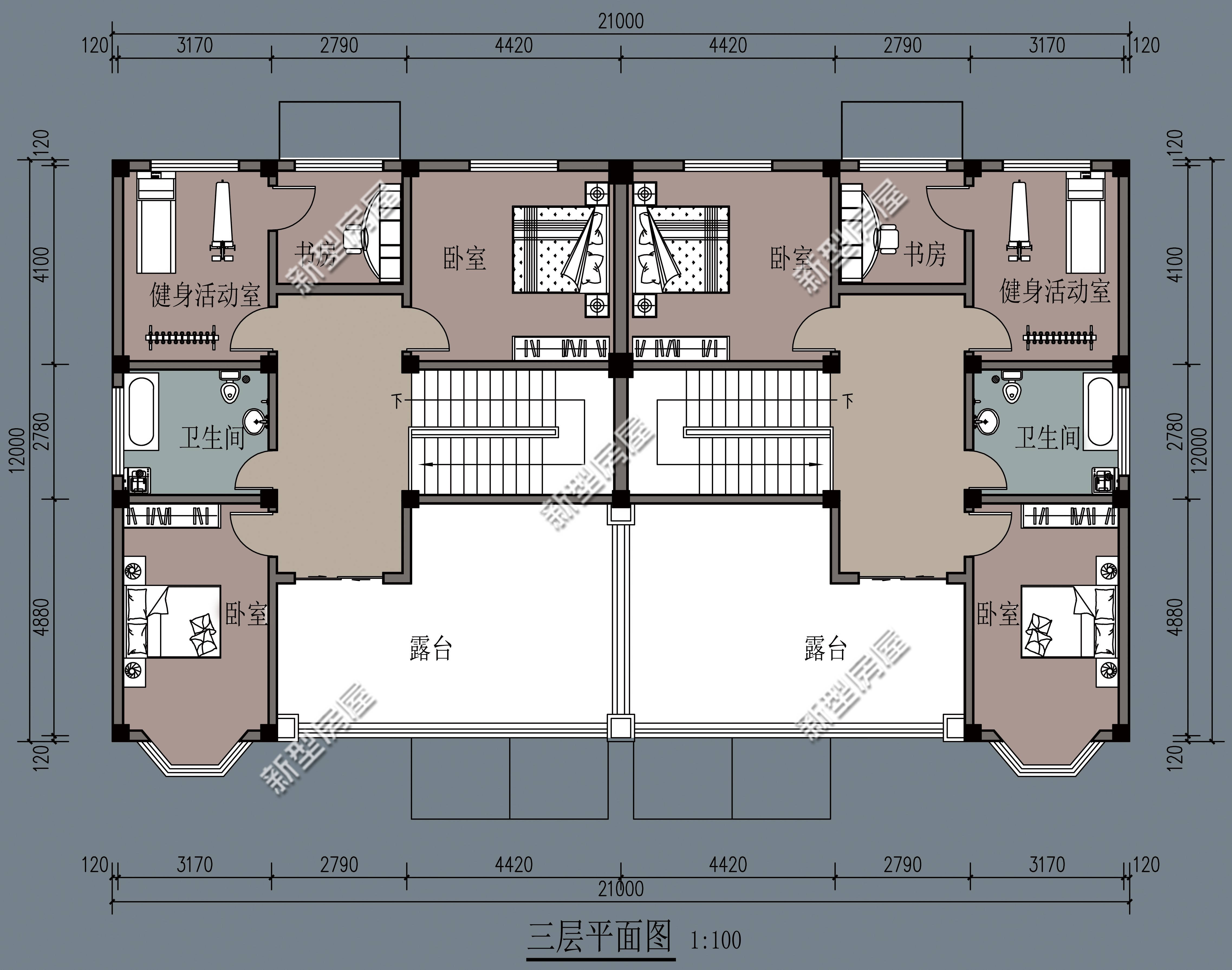 分享8套双拼户型兄弟共建房的最佳选择哪套更适合农村