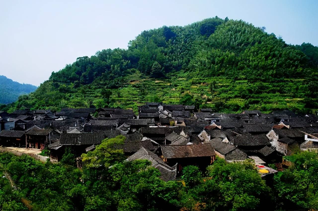 湖南千年苗族古村落,有100多座宗族祠堂,溪水自北向南穿村而过