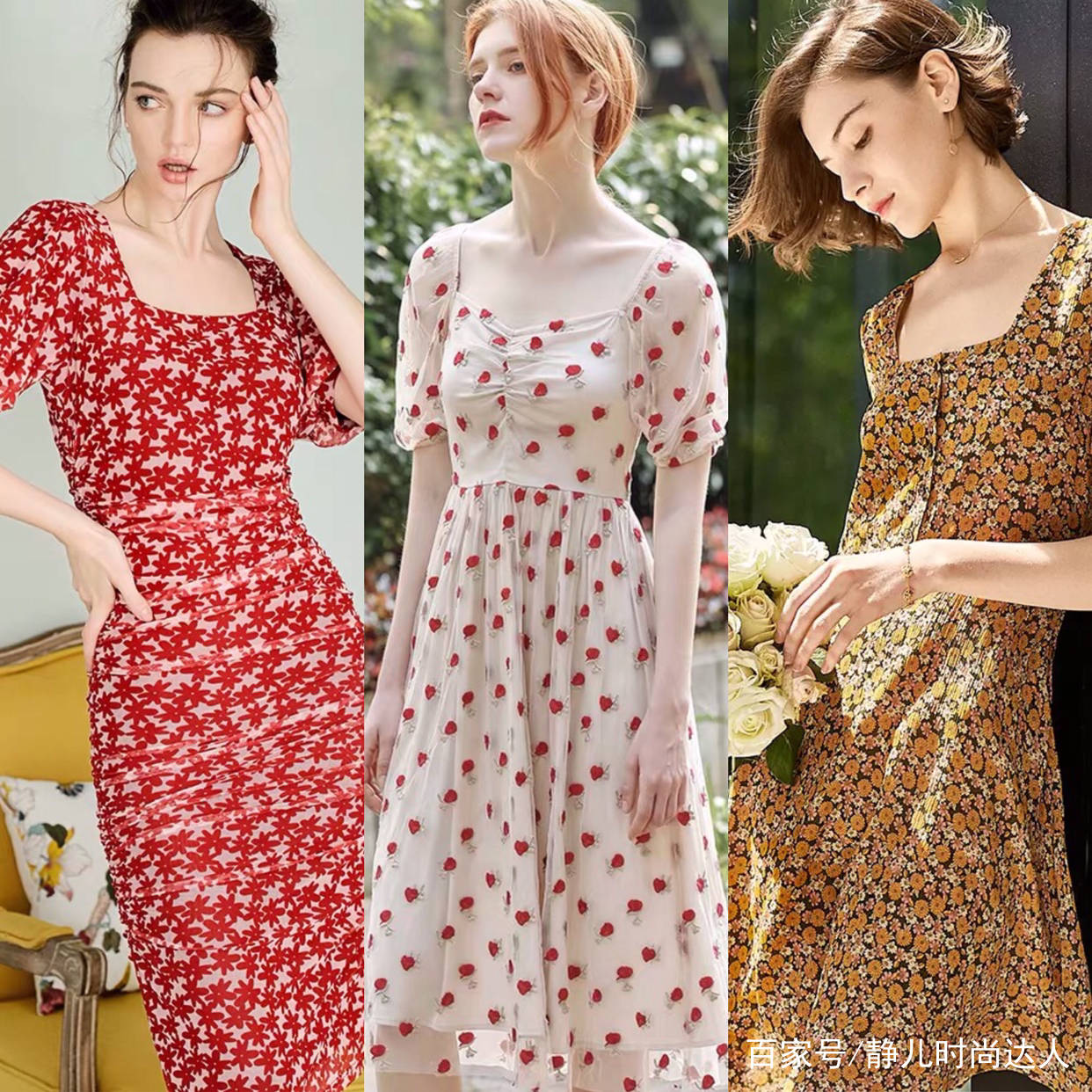 面料|纯色连衣裙,简单美丽,费心搭配效果都追不上TA!