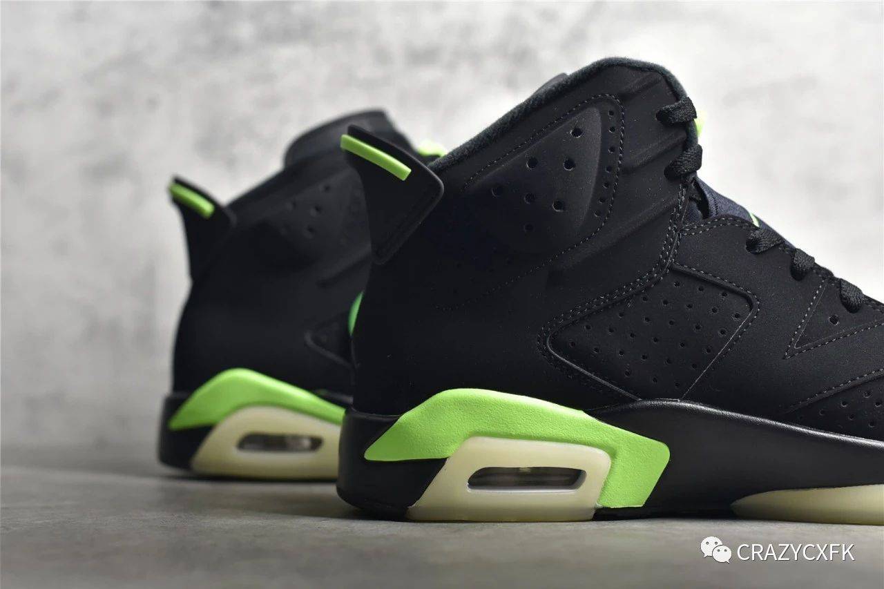 乔丹airjordan6retroelectricgreen小俄勒冈电光绿篮球鞋评测
