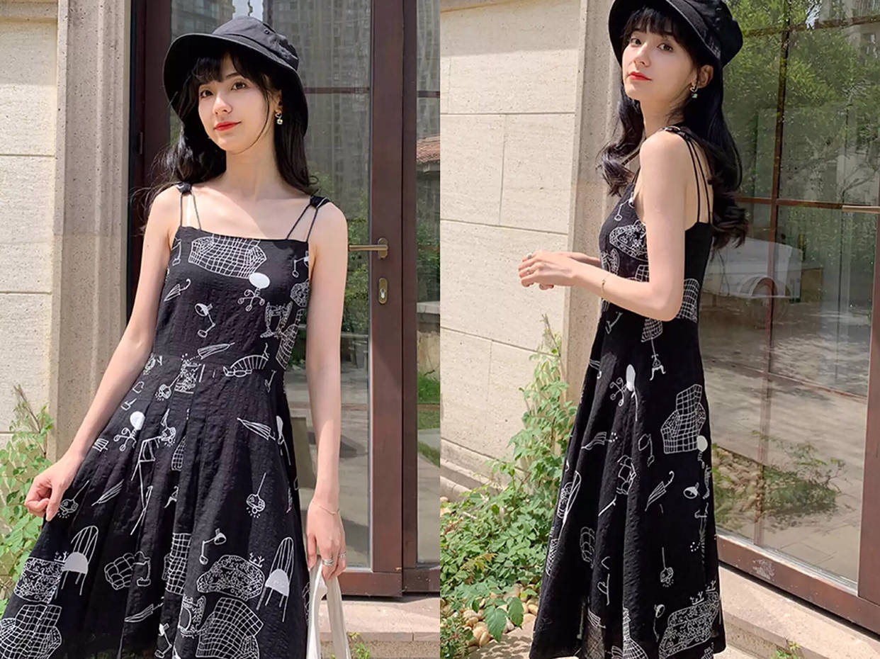 缺点|夏天很流行穿“印花连衣裙”，选这4种款式，美翻整个季！