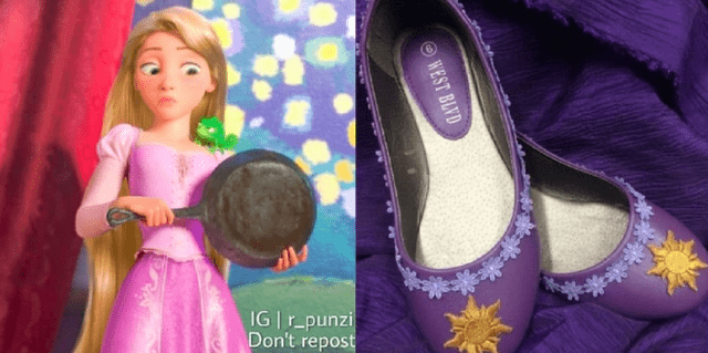 整体|现实中迪士尼公主的鞋子，爱洛公主鞋子很难驾驭，水晶鞋一眼惊艳