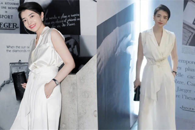 服装|又被三木圈粉，一身全白色穿出显瘦高级感，优雅迷人太有气质