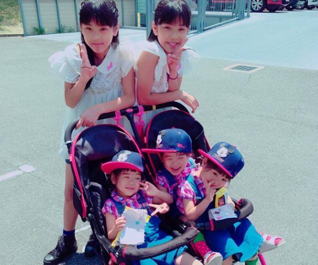 生下|日本宝妈生完双胞胎又生3胞胎，5个闺女画风太暖，堪称人生赢家