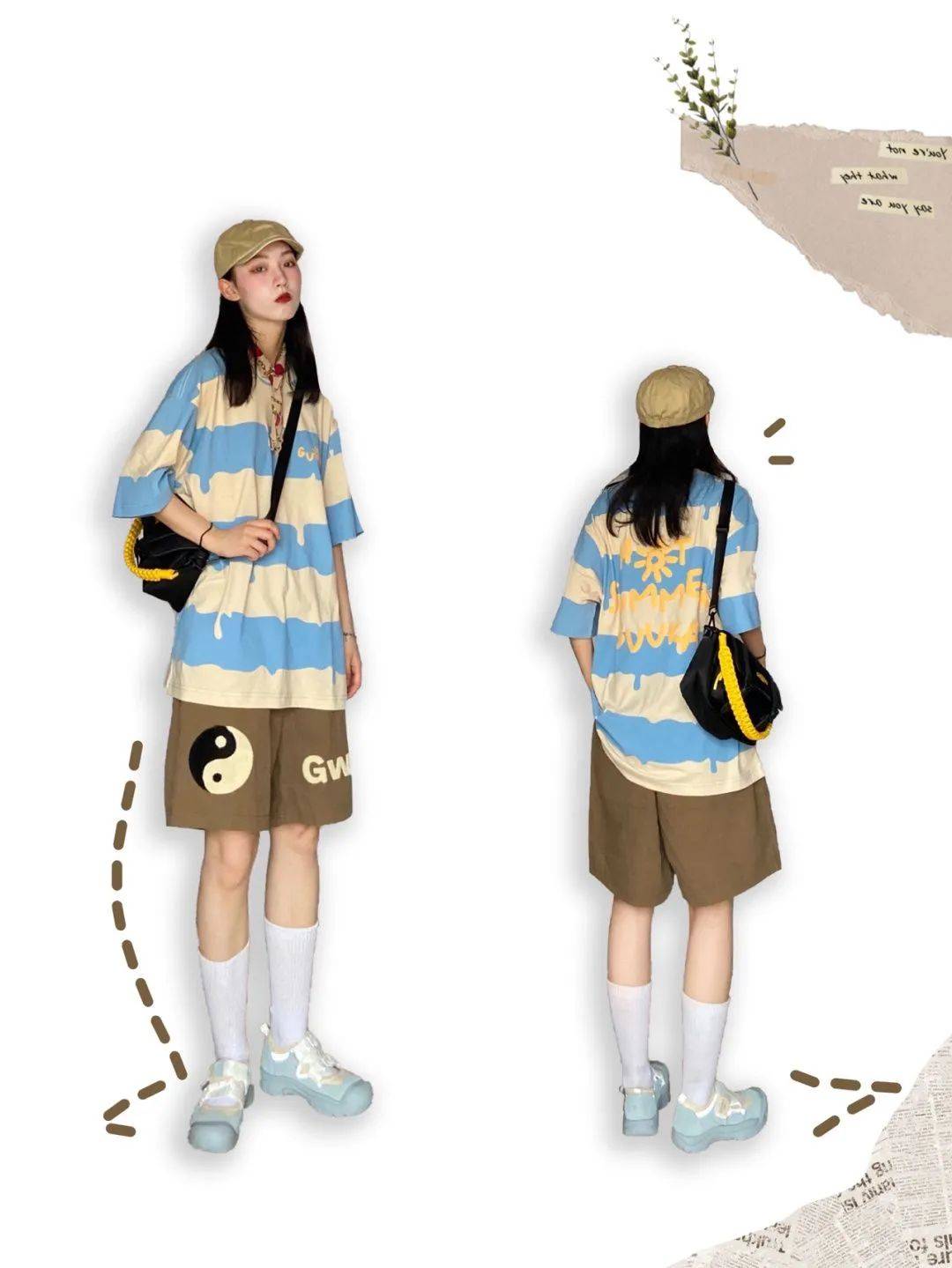 束进|OOTD无性别穿搭1女生工装复古少年感搭配