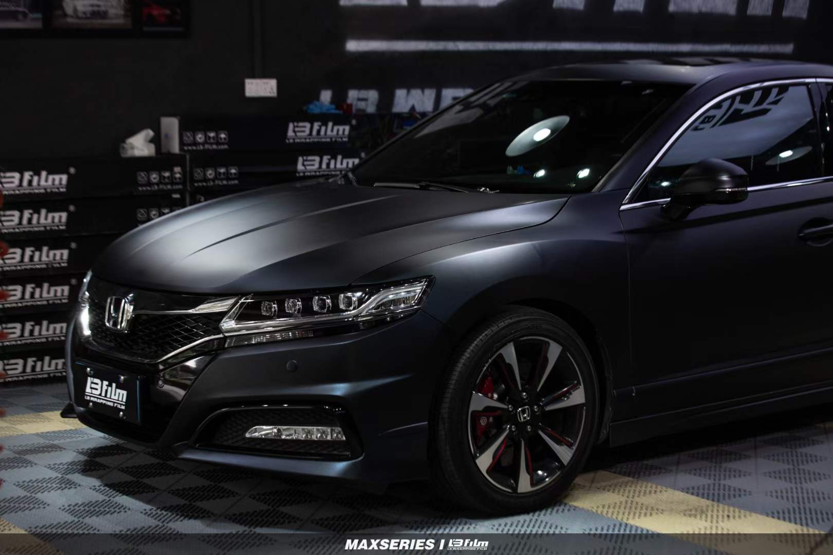 lb改色膜本田思铂睿全车贴膜lbfilm闪影暗蒂蓝