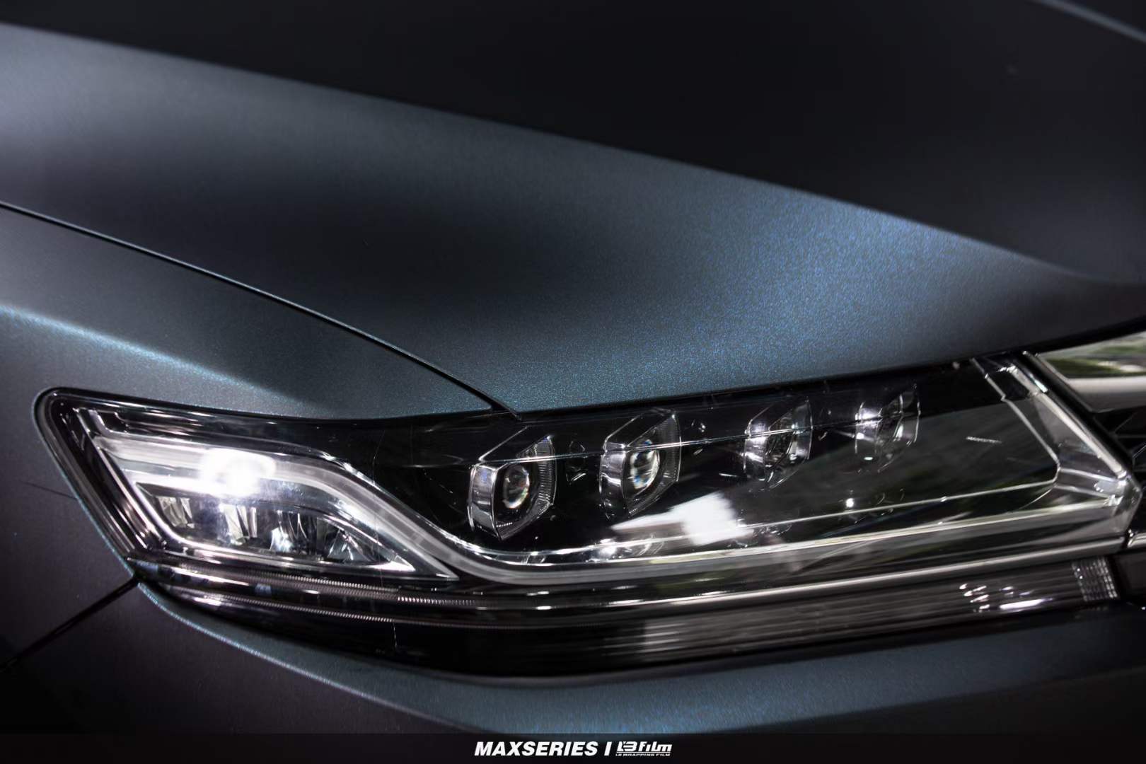 lb改色膜本田思铂睿全车贴膜lbfilm闪影暗蒂蓝