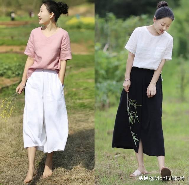 黑色|女人一旦过了40岁，如果不差钱的话，夏天认准这4种搭配，真优雅